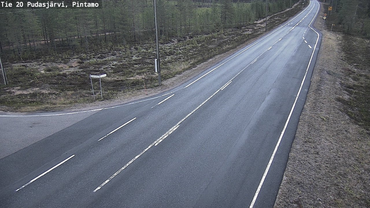 Kelikamerat Kuva Tie 20 Pudasjärvi, Pintamo, Pudasjärvi, Pohjois-Pohjanmaa
