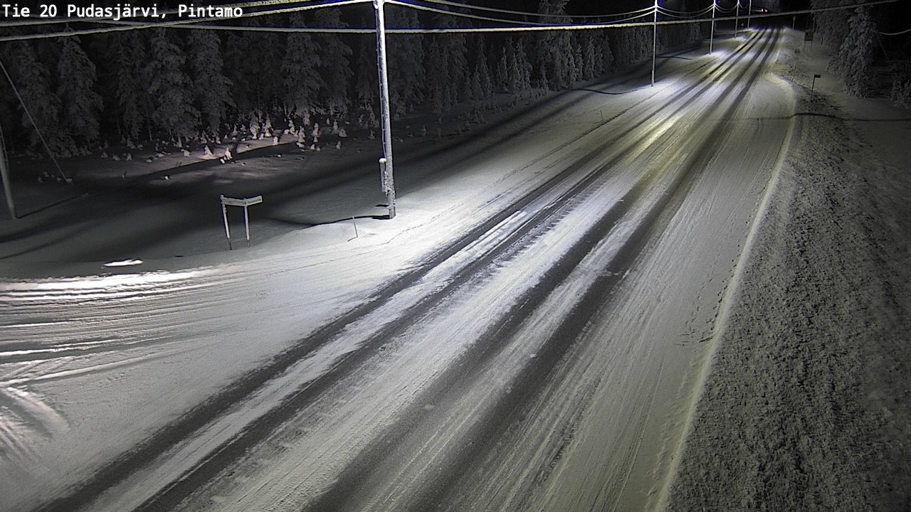 Kelikamerat Kuva Tie 20 Pudasjärvi, Pintamo, Pudasjärvi, Pohjois-Pohjanmaa