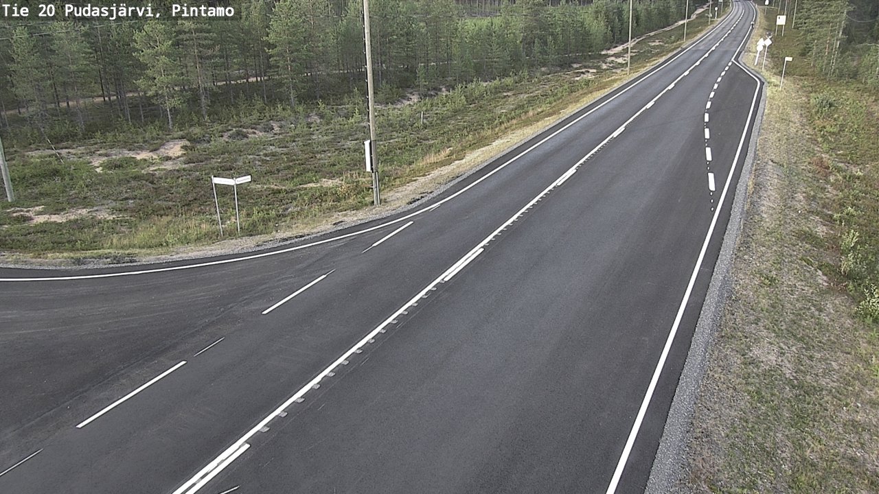 Kelikamerat Kuva Tie 20 Pudasjärvi, Pintamo, Pudasjärvi, Pohjois-Pohjanmaa