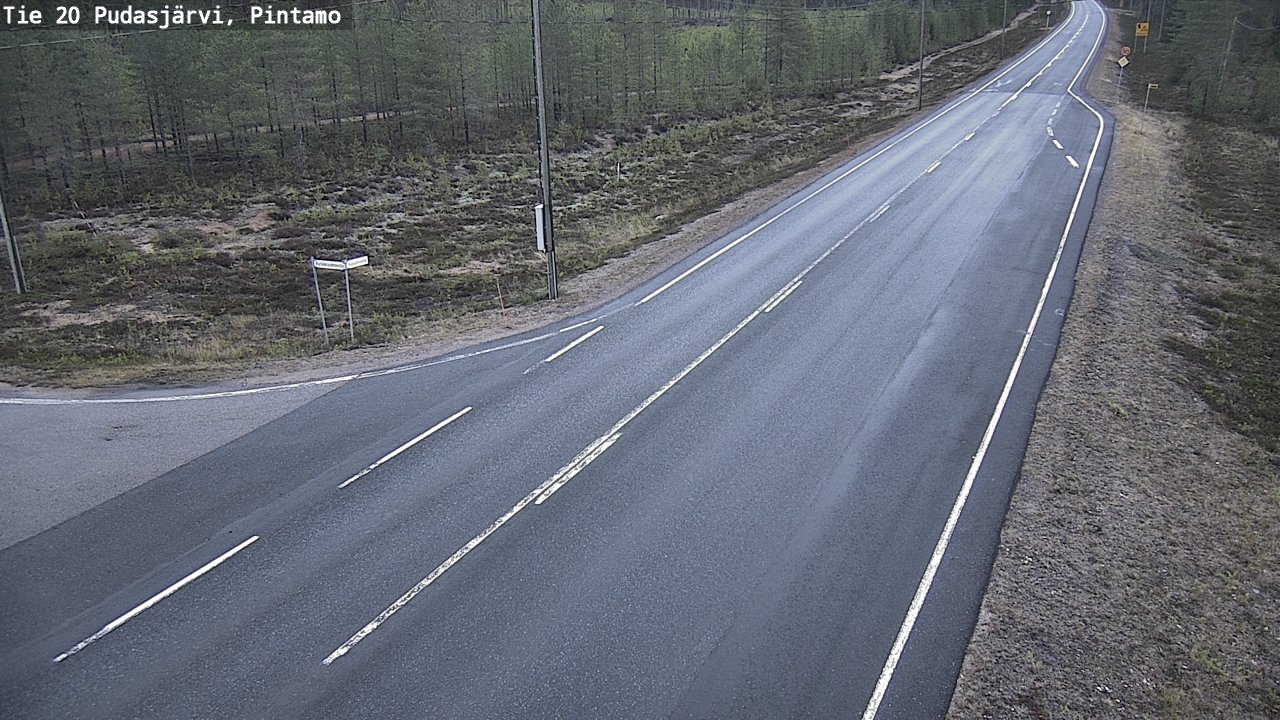 Kelikamerat Kuva Tie 20 Pudasjärvi, Pintamo, Pudasjärvi, Pohjois-Pohjanmaa