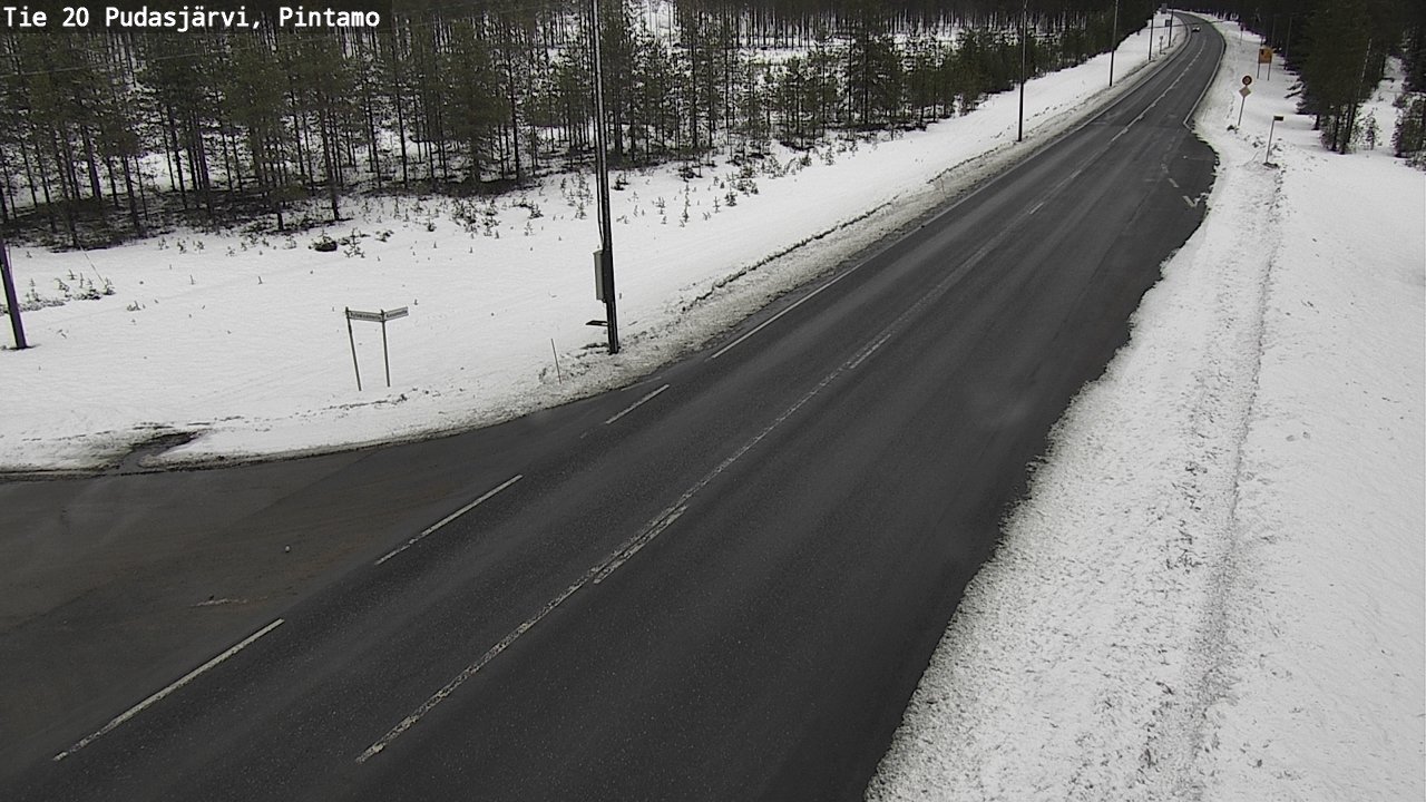 Kelikamerat Kuva Tie 20 Pudasjärvi, Pintamo, Pudasjärvi, Pohjois-Pohjanmaa