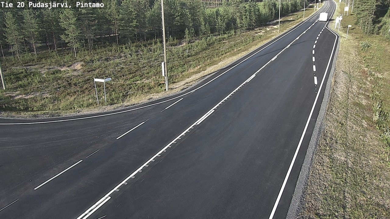 Kelikamerat Kuva Tie 20 Pudasjärvi, Pintamo, Pudasjärvi, Pohjois-Pohjanmaa