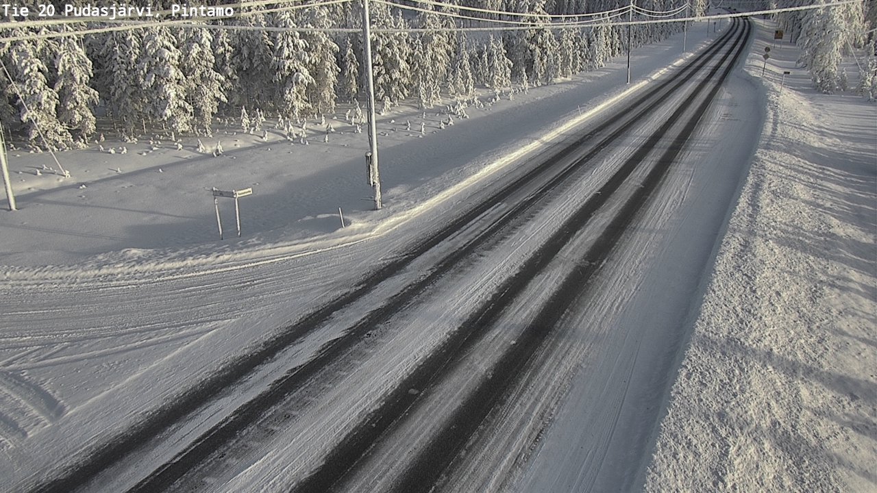 Kelikamerat Kuva Tie 20 Pudasjärvi, Pintamo, Pudasjärvi, Pohjois-Pohjanmaa