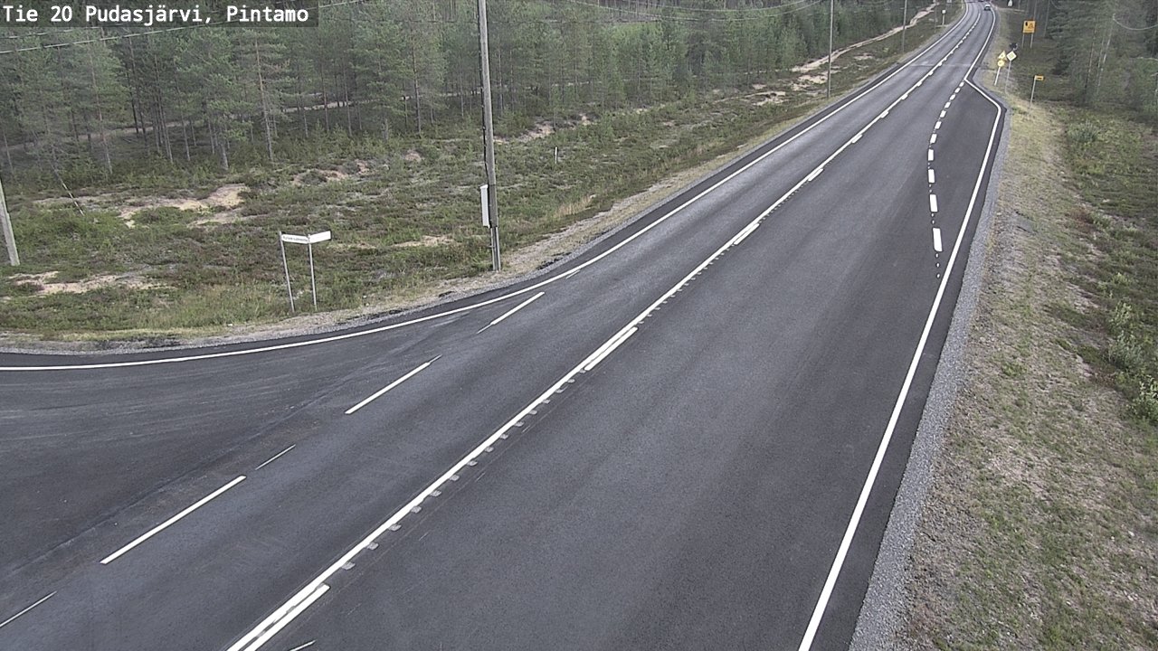 Kelikamerat Kuva Tie 20 Pudasjärvi, Pintamo, Pudasjärvi, Pohjois-Pohjanmaa
