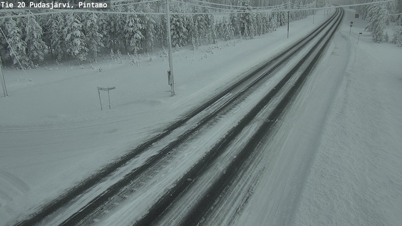 Kelikamerat Kuva Tie 20 Pudasjärvi, Pintamo, Pudasjärvi, Pohjois-Pohjanmaa