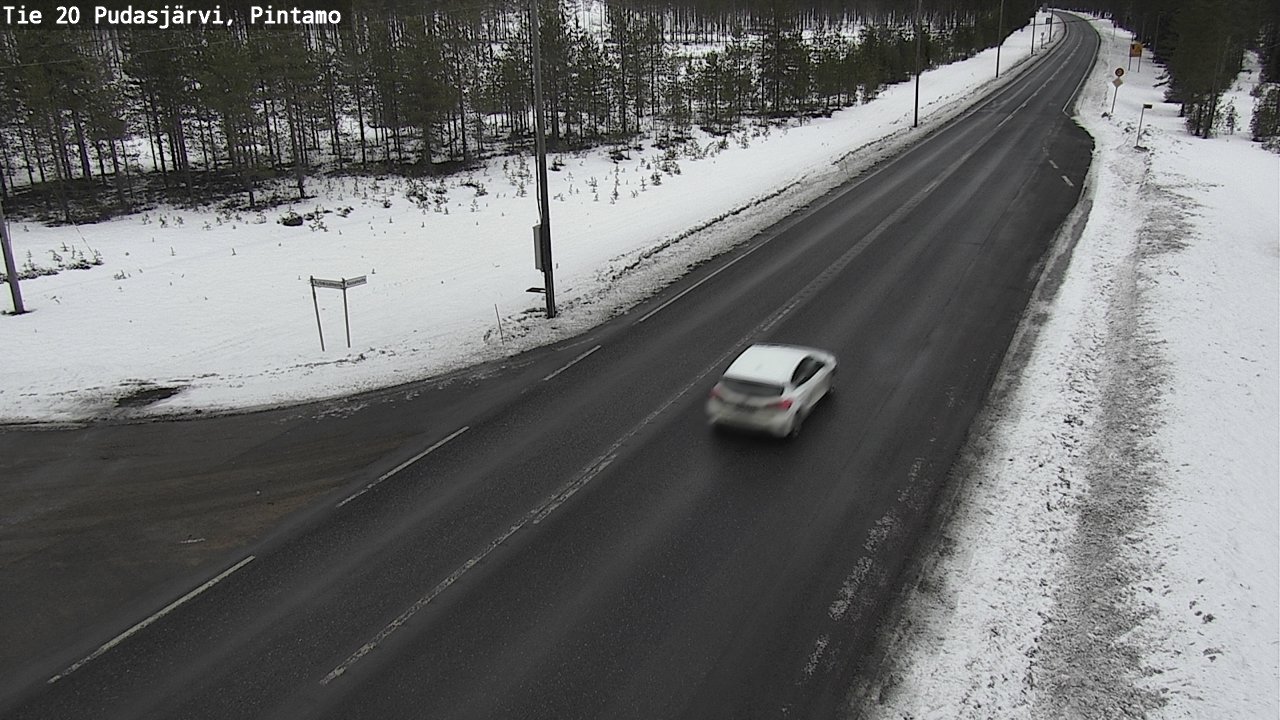 Kelikamerat Kuva Tie 20 Pudasjärvi, Pintamo, Pudasjärvi, Pohjois-Pohjanmaa