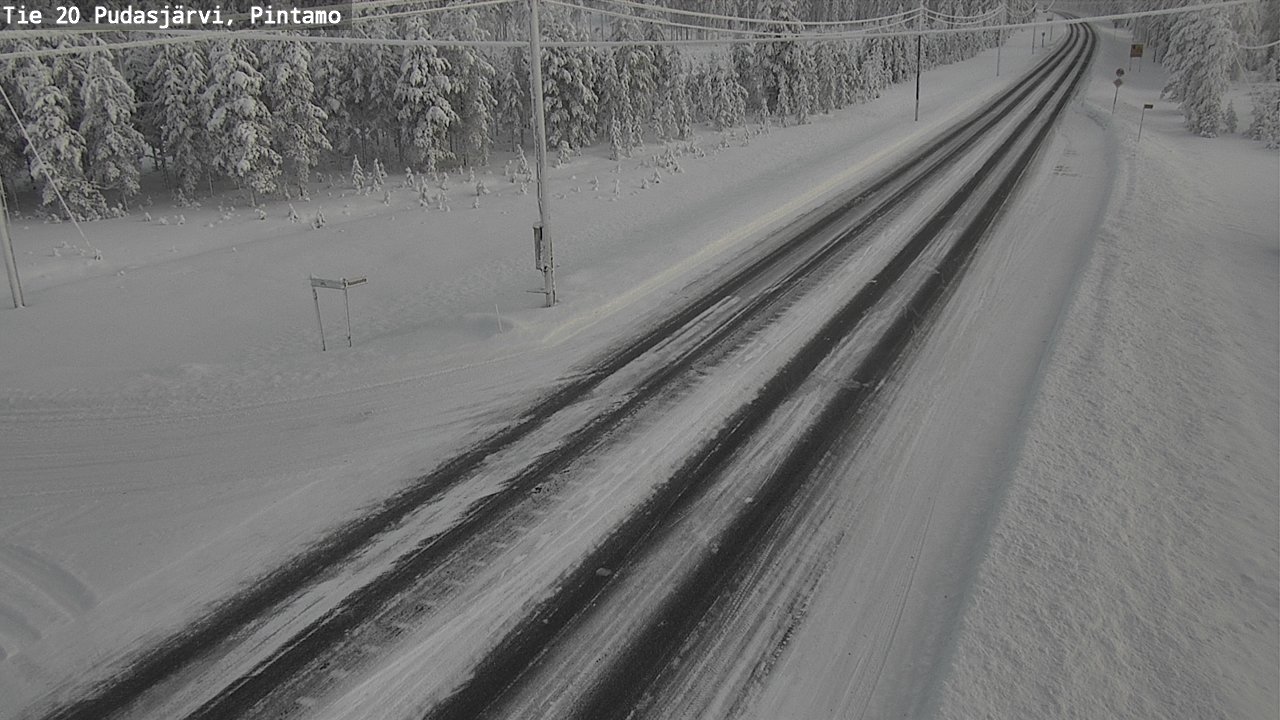 Kelikamerat Kuva Tie 20 Pudasjärvi, Pintamo, Pudasjärvi, Pohjois-Pohjanmaa