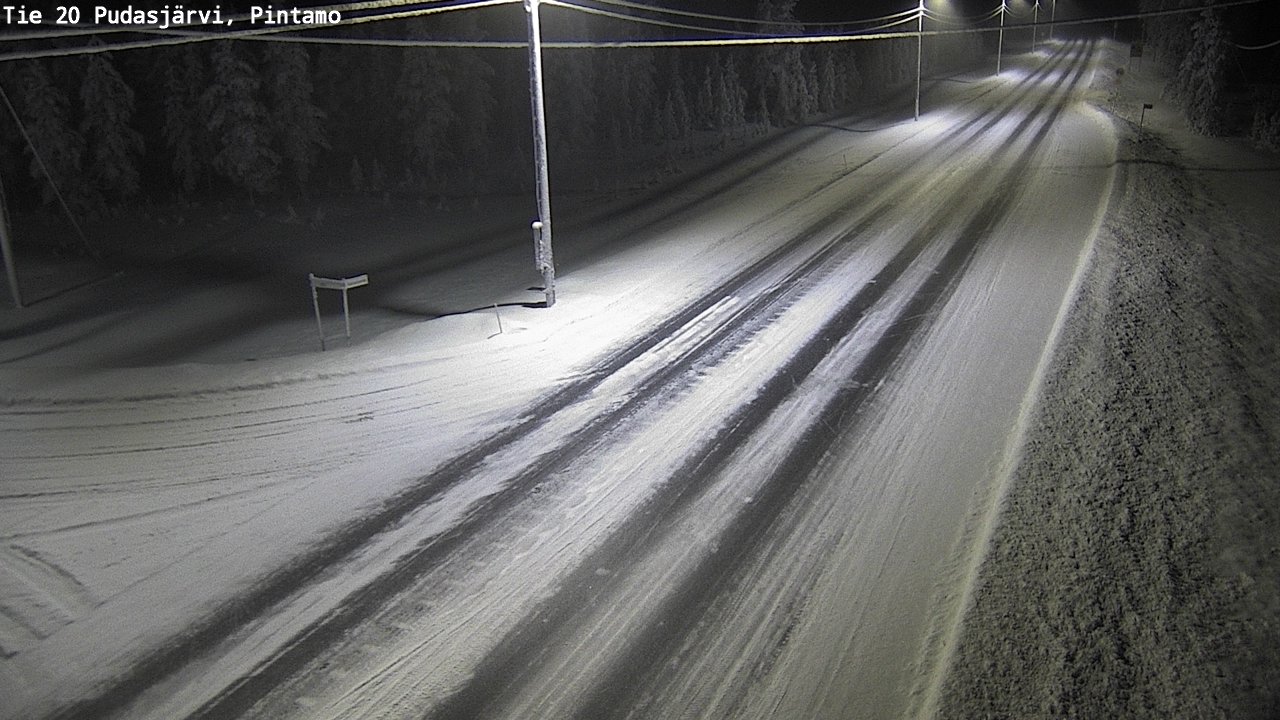 Kelikamerat Kuva Tie 20 Pudasjärvi, Pintamo, Pudasjärvi, Pohjois-Pohjanmaa
