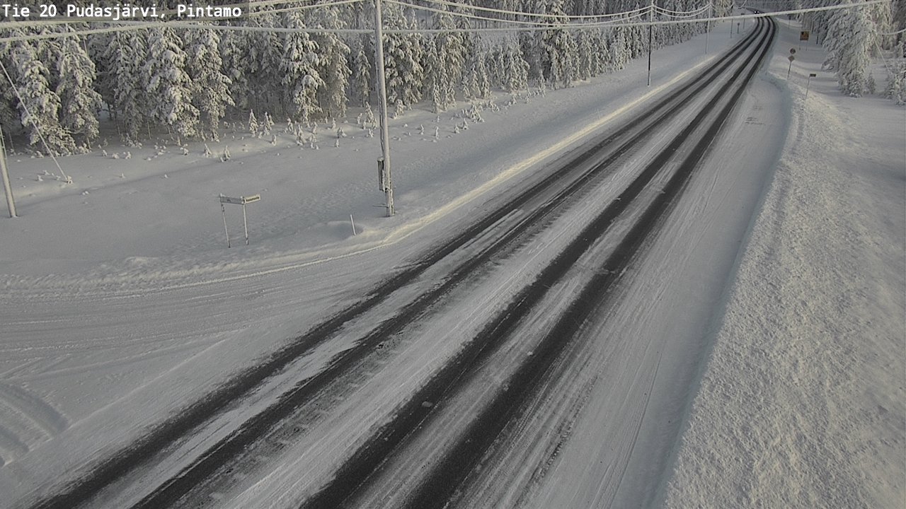 Kelikamerat Kuva Tie 20 Pudasjärvi, Pintamo, Pudasjärvi, Pohjois-Pohjanmaa