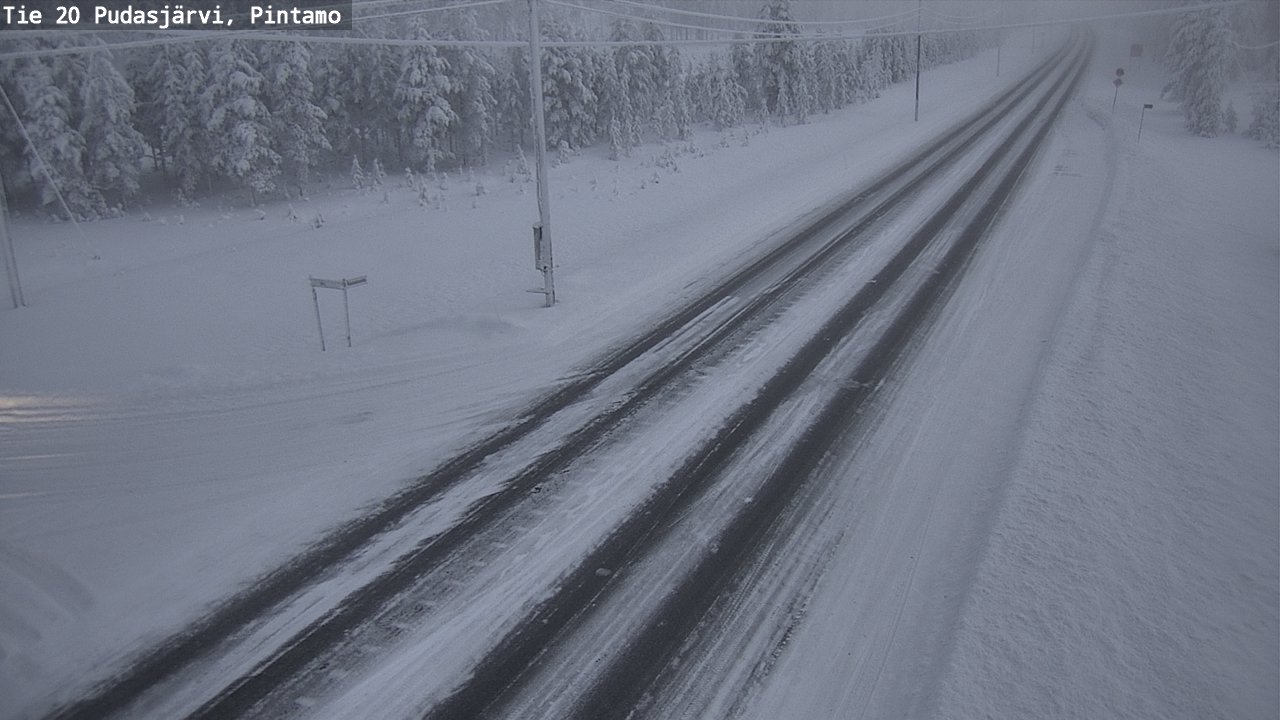 Kelikamerat Kuva Tie 20 Pudasjärvi, Pintamo, Pudasjärvi, Pohjois-Pohjanmaa