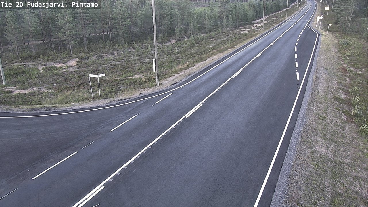 Kelikamerat Kuva Tie 20 Pudasjärvi, Pintamo, Pudasjärvi, Pohjois-Pohjanmaa