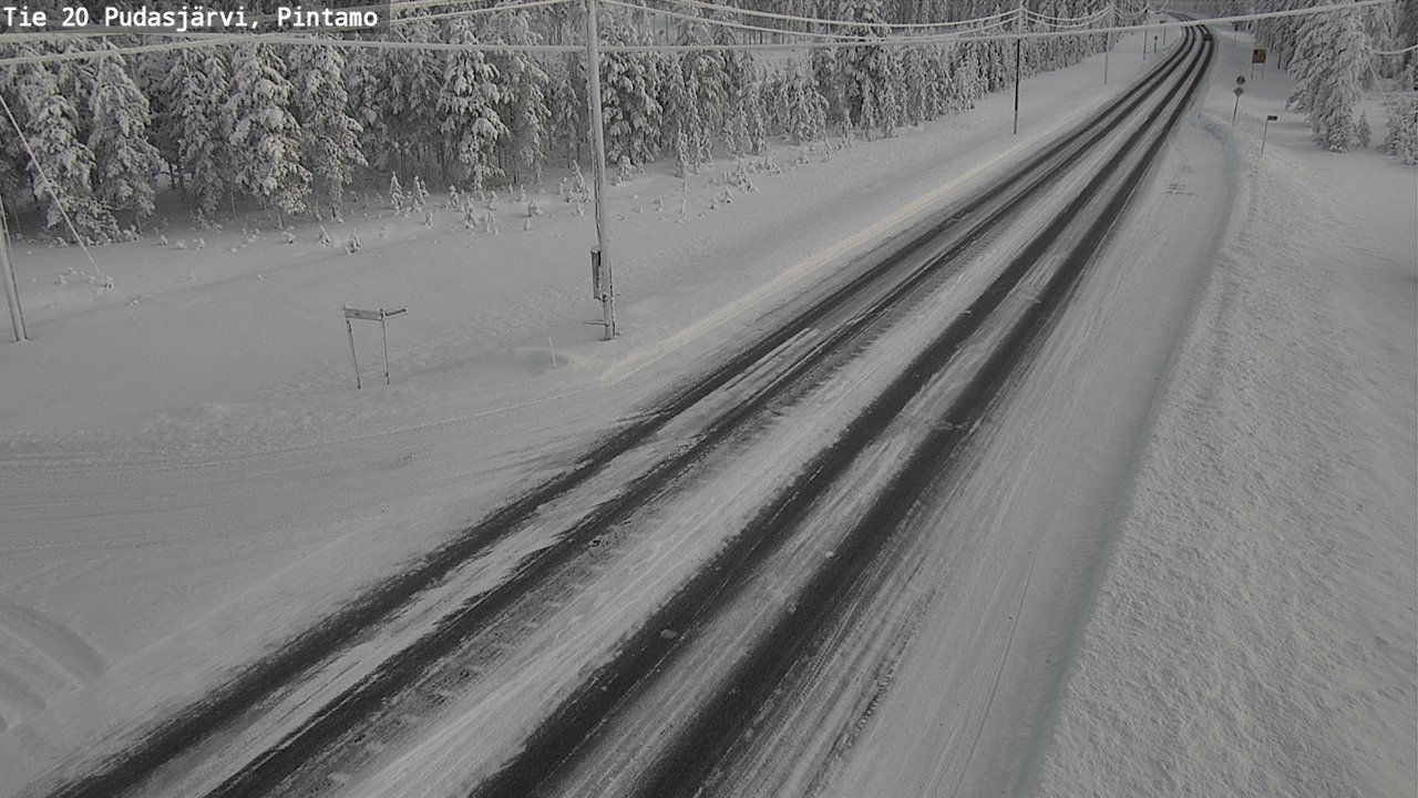 Kelikamerat Kuva Tie 20 Pudasjärvi, Pintamo, Pudasjärvi, Pohjois-Pohjanmaa