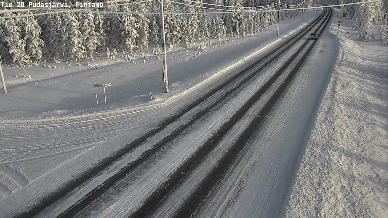 Kelikamerat Kuva Tie 20 Pudasjärvi, Pintamo, Pudasjärvi, Pohjois-Pohjanmaa