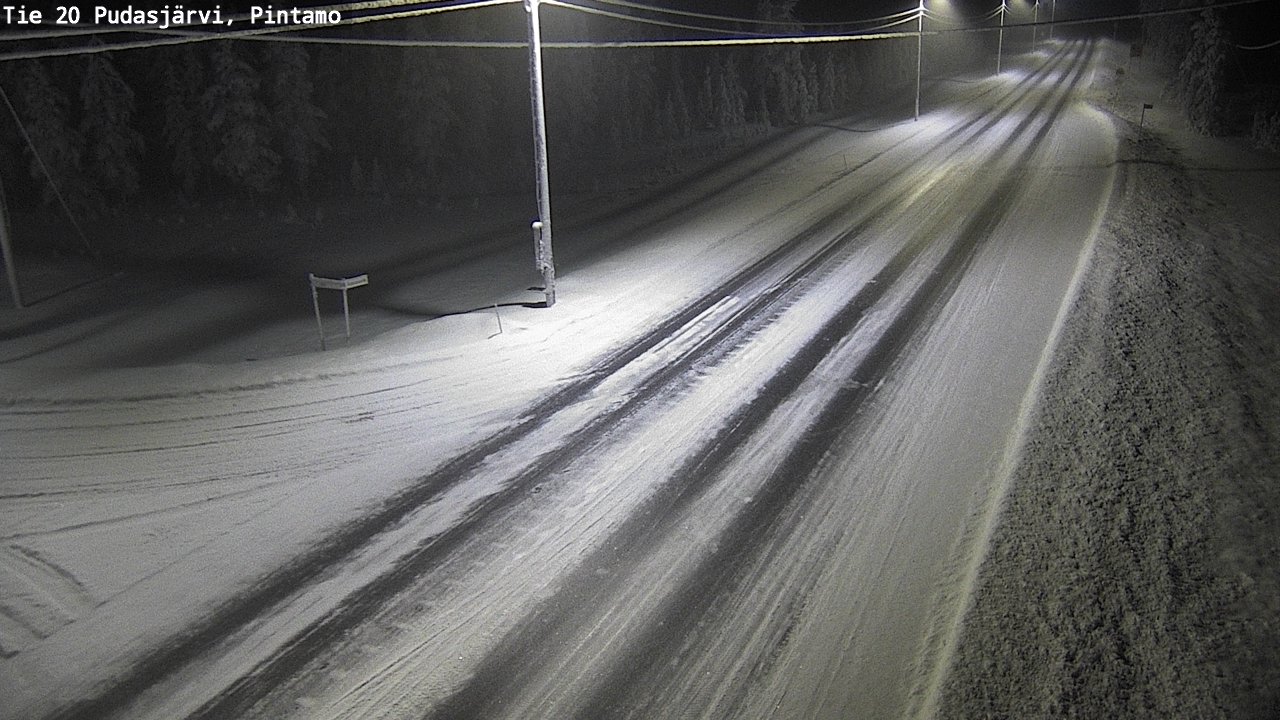 Kelikamerat Kuva Tie 20 Pudasjärvi, Pintamo, Pudasjärvi, Pohjois-Pohjanmaa