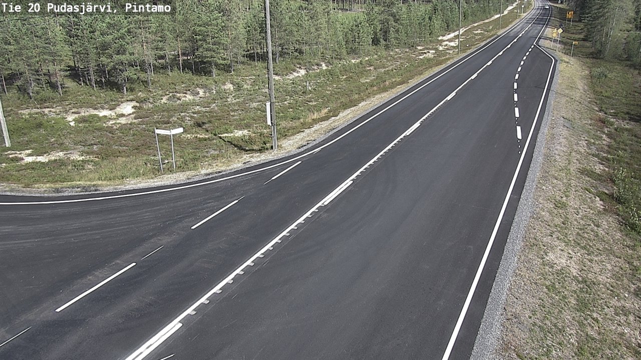Kelikamerat Kuva Tie 20 Pudasjärvi, Pintamo, Pudasjärvi, Pohjois-Pohjanmaa