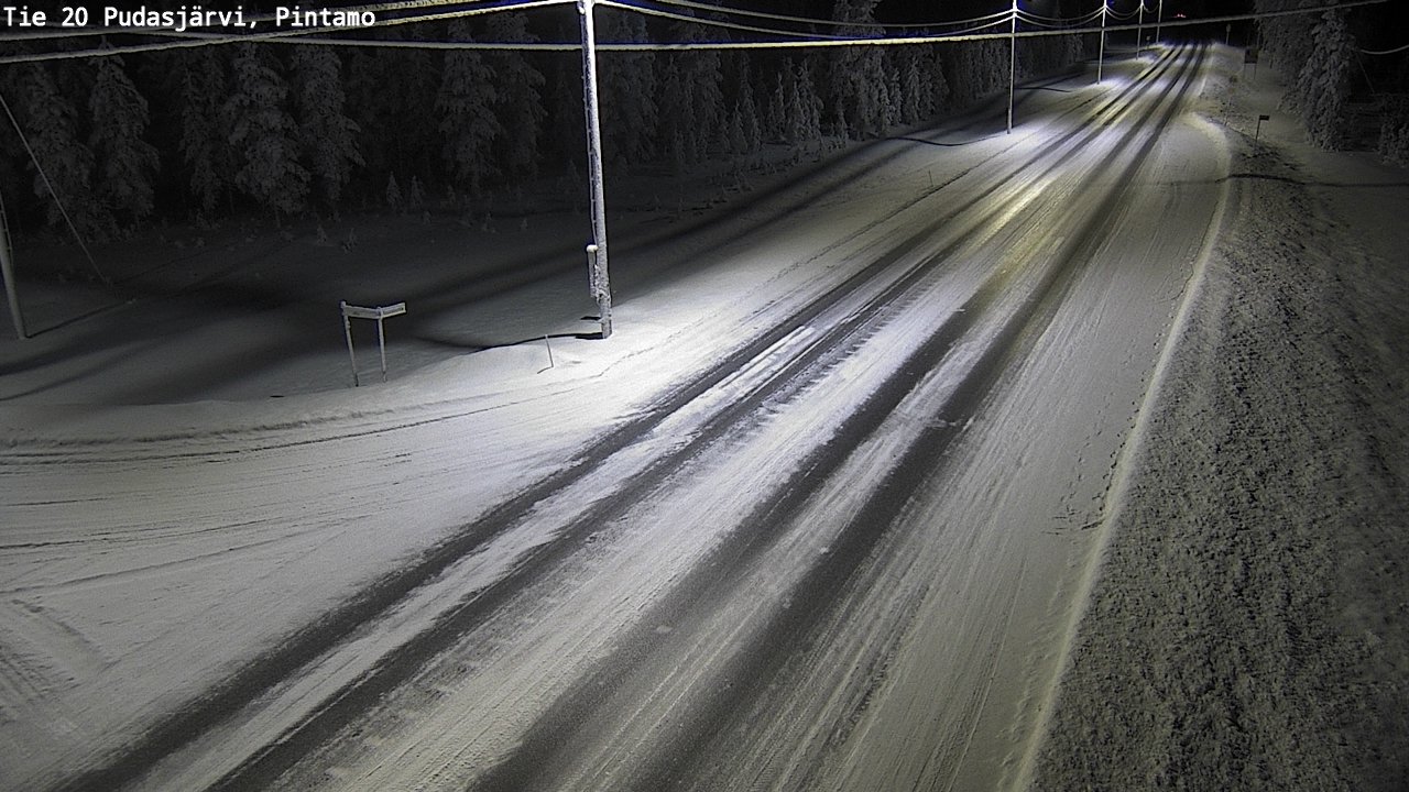 Kelikamerat Kuva Tie 20 Pudasjärvi, Pintamo, Pudasjärvi, Pohjois-Pohjanmaa