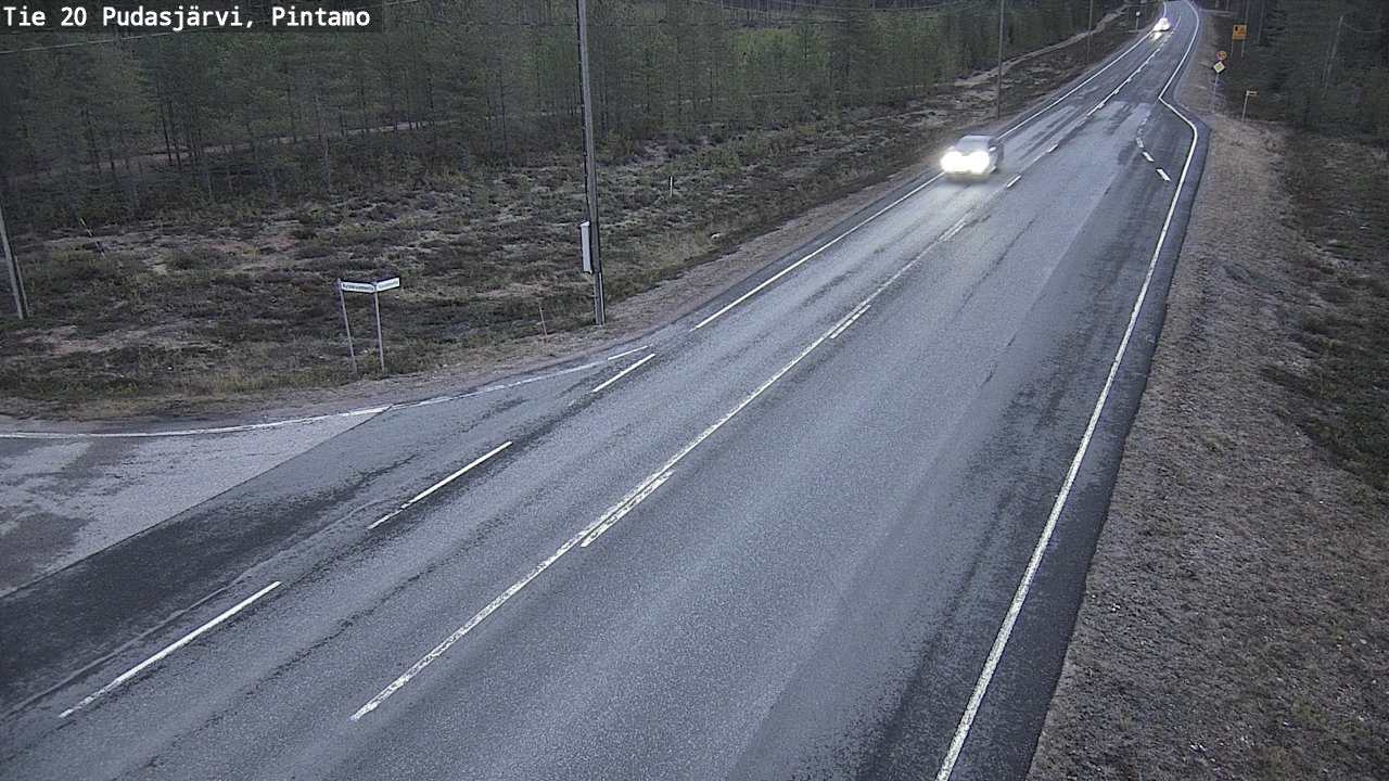 Kelikamerat Kuva Tie 20 Pudasjärvi, Pintamo, Pudasjärvi, Pohjois-Pohjanmaa
