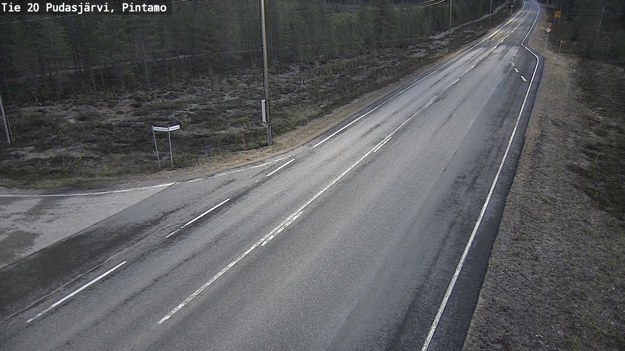 Kelikamerat Kuva Tie 20 Pudasjärvi, Pintamo, Pudasjärvi, Pohjois-Pohjanmaa