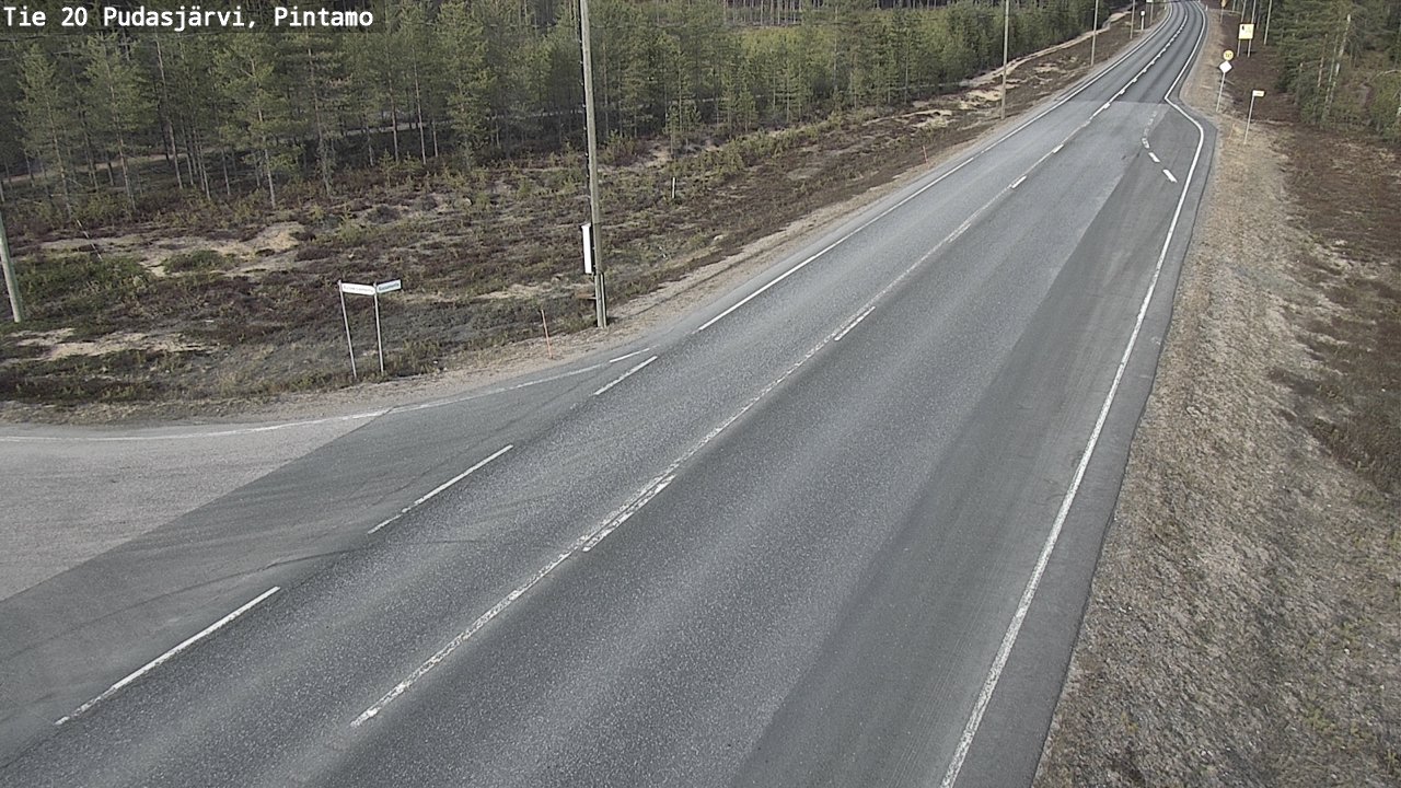 Kelikamerat Kuva Tie 20 Pudasjärvi, Pintamo, Pudasjärvi, Pohjois-Pohjanmaa