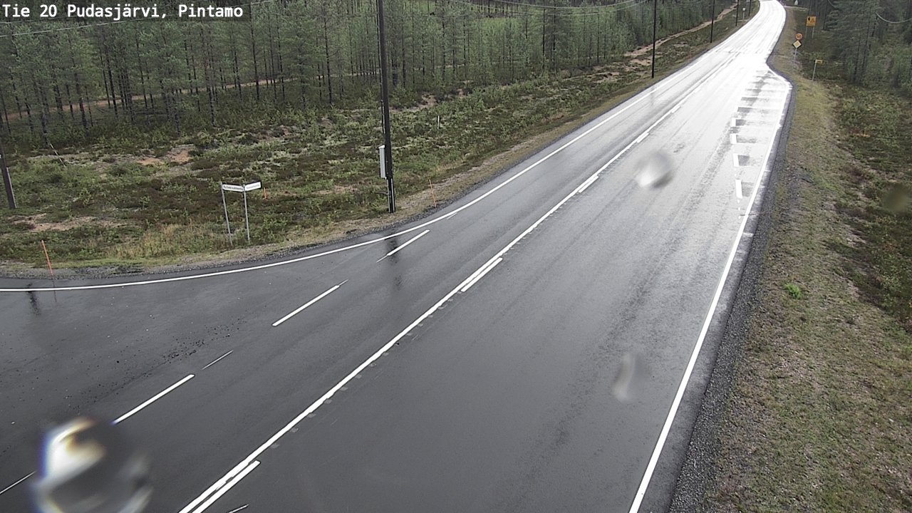 Kelikamerat Kuva Tie 20 Pudasjärvi, Pintamo, Pudasjärvi, Pohjois-Pohjanmaa