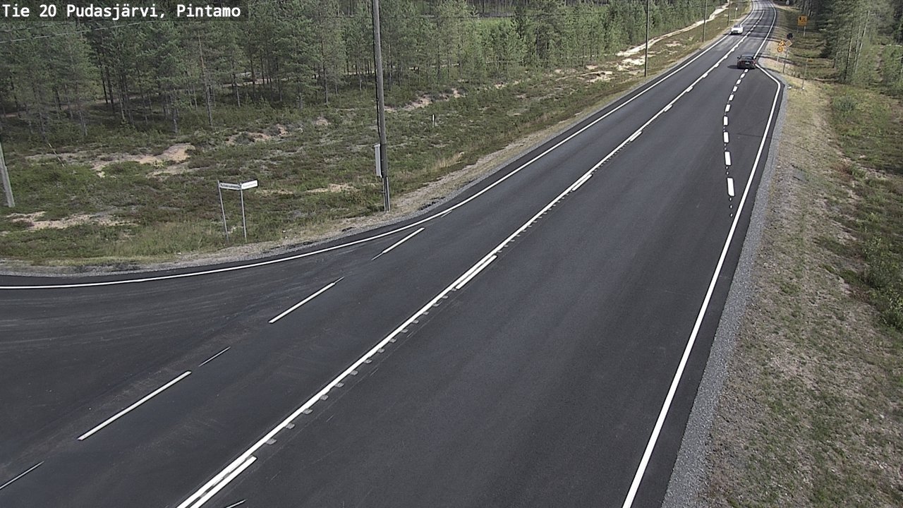 Kelikamerat Kuva Tie 20 Pudasjärvi, Pintamo, Pudasjärvi, Pohjois-Pohjanmaa