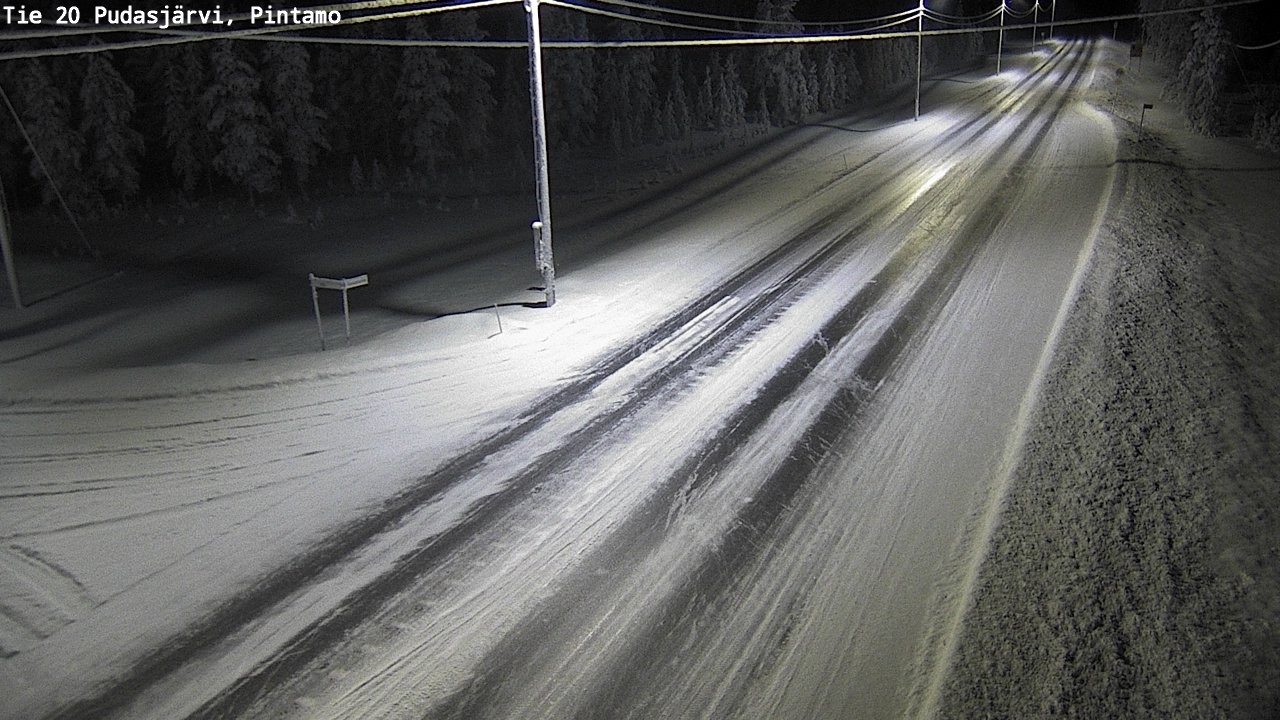 Kelikamerat Kuva Tie 20 Pudasjärvi, Pintamo, Pudasjärvi, Pohjois-Pohjanmaa