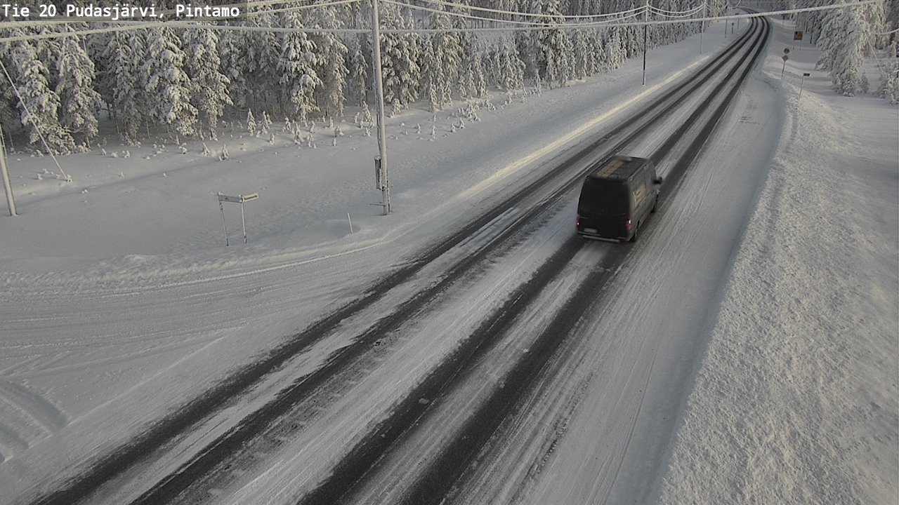 Kelikamerat Kuva Tie 20 Pudasjärvi, Pintamo, Pudasjärvi, Pohjois-Pohjanmaa