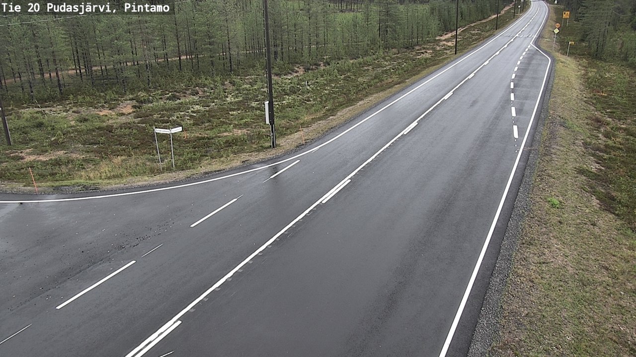 Kelikamerat Kuva Tie 20 Pudasjärvi, Pintamo, Pudasjärvi, Pohjois-Pohjanmaa