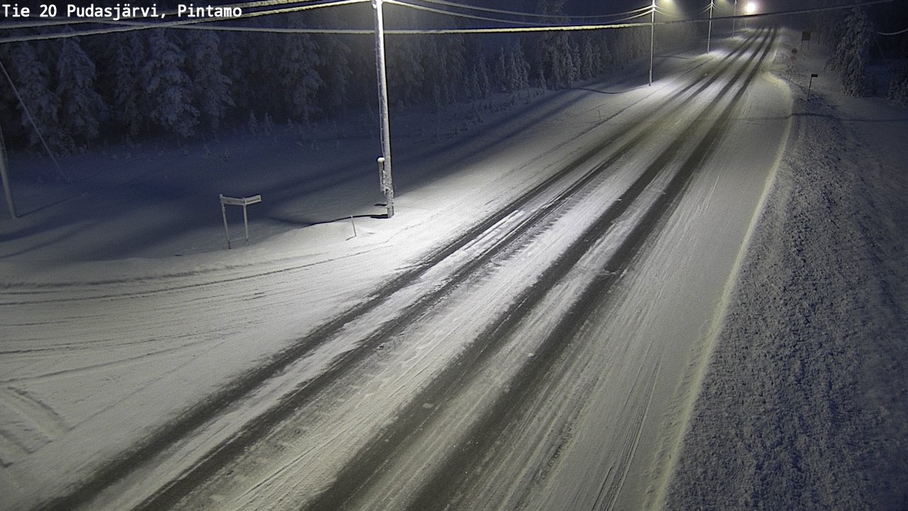 Kelikamerat Kuva Tie 20 Pudasjärvi, Pintamo, Pudasjärvi, Pohjois-Pohjanmaa