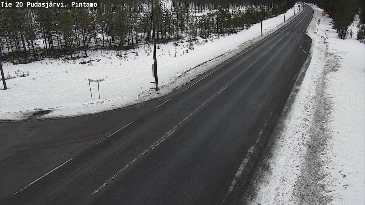 Kelikamerat Kuva Tie 20 Pudasjärvi, Pintamo, Pudasjärvi, Pohjois-Pohjanmaa