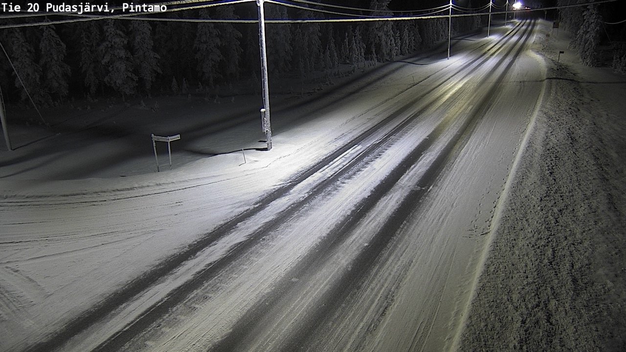 Kelikamerat Kuva Tie 20 Pudasjärvi, Pintamo, Pudasjärvi, Pohjois-Pohjanmaa