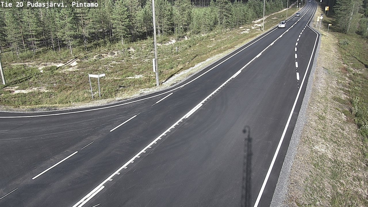 Kelikamerat Kuva Tie 20 Pudasjärvi, Pintamo, Pudasjärvi, Pohjois-Pohjanmaa