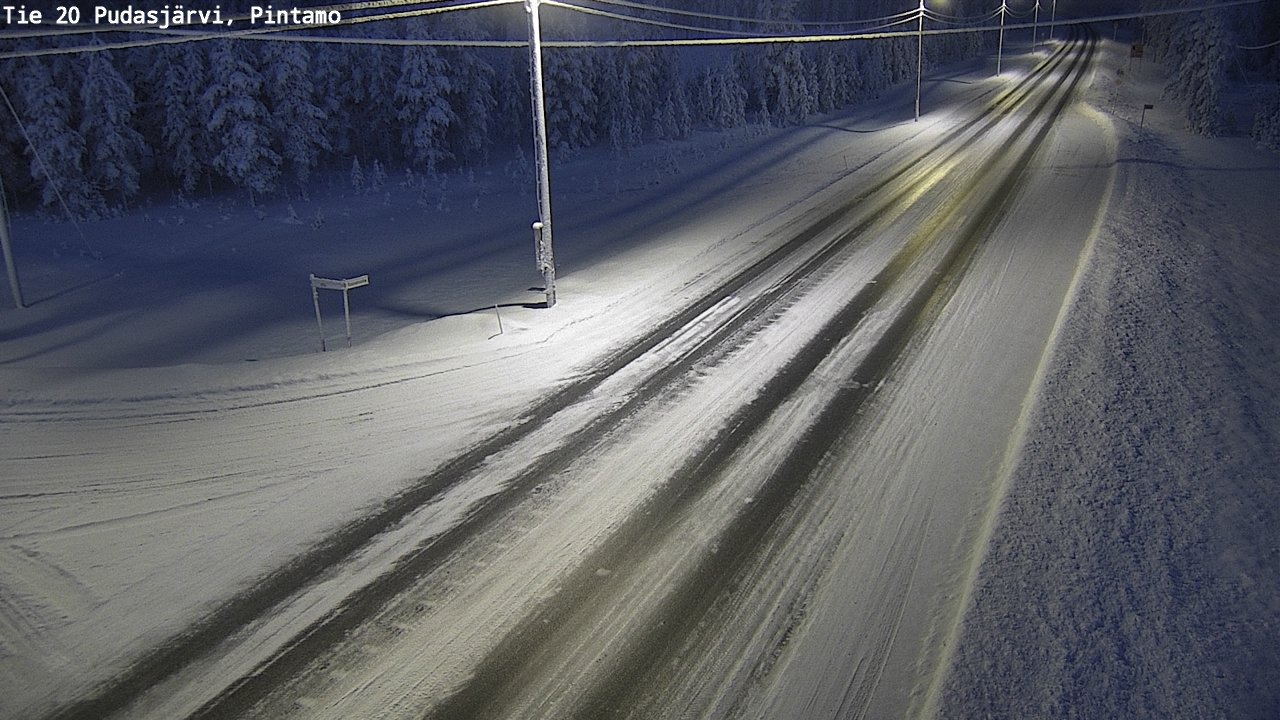 Kelikamerat Kuva Tie 20 Pudasjärvi, Pintamo, Pudasjärvi, Pohjois-Pohjanmaa