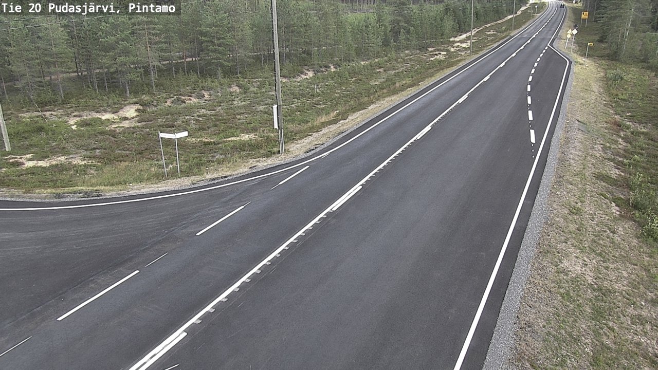 Kelikamerat Kuva Tie 20 Pudasjärvi, Pintamo, Pudasjärvi, Pohjois-Pohjanmaa