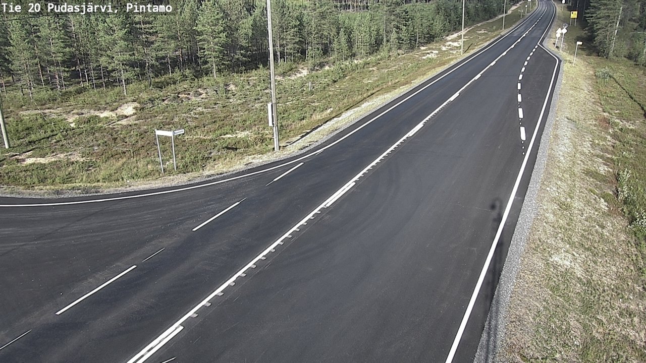 Kelikamerat Kuva Tie 20 Pudasjärvi, Pintamo, Pudasjärvi, Pohjois-Pohjanmaa