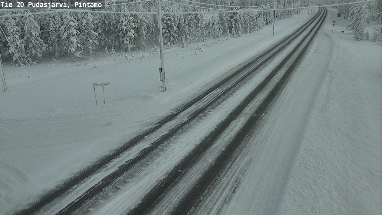 Kelikamerat Kuva Tie 20 Pudasjärvi, Pintamo, Pudasjärvi, Pohjois-Pohjanmaa