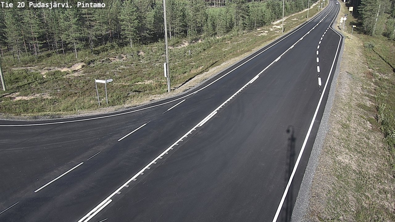Kelikamerat Kuva Tie 20 Pudasjärvi, Pintamo, Pudasjärvi, Pohjois-Pohjanmaa