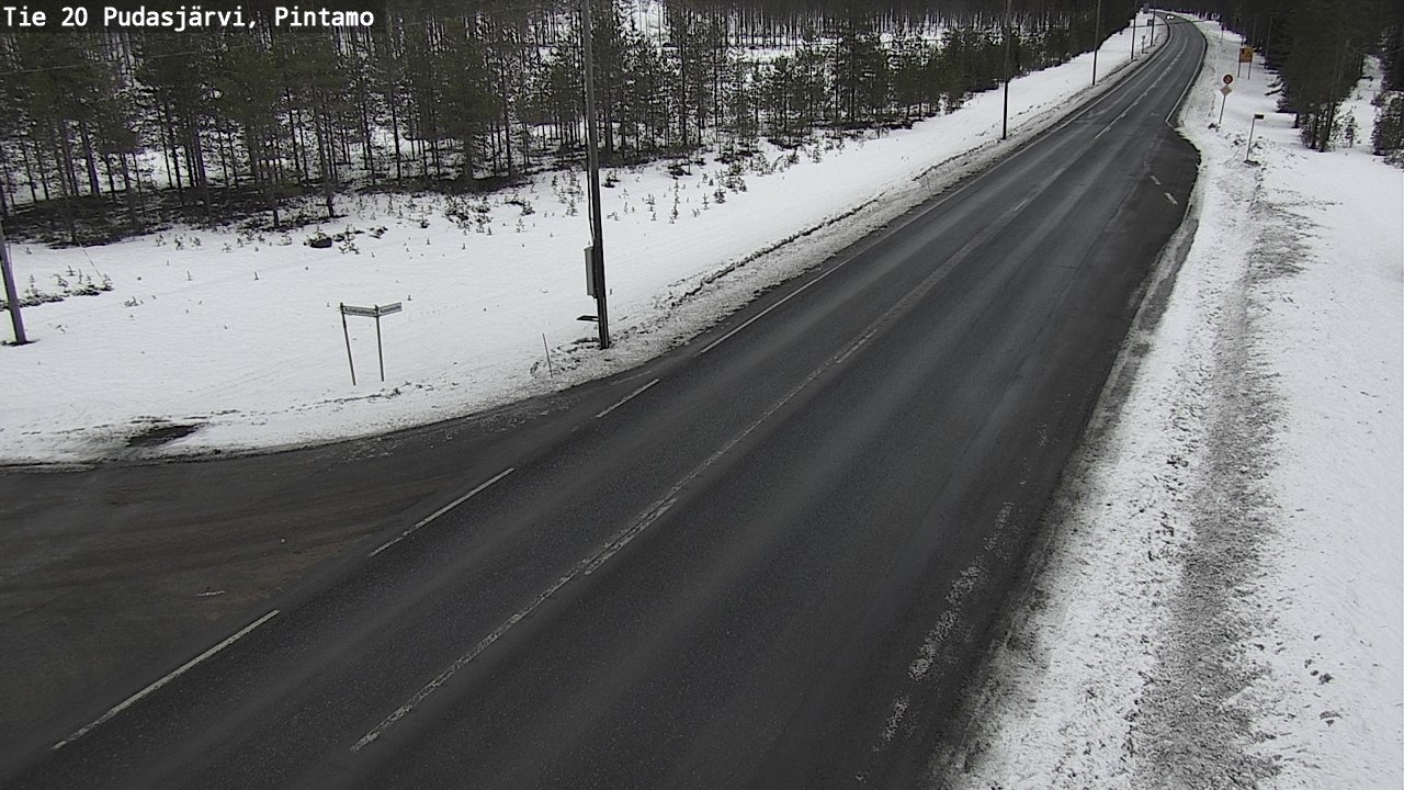 Kelikamerat Kuva Tie 20 Pudasjärvi, Pintamo, Pudasjärvi, Pohjois-Pohjanmaa