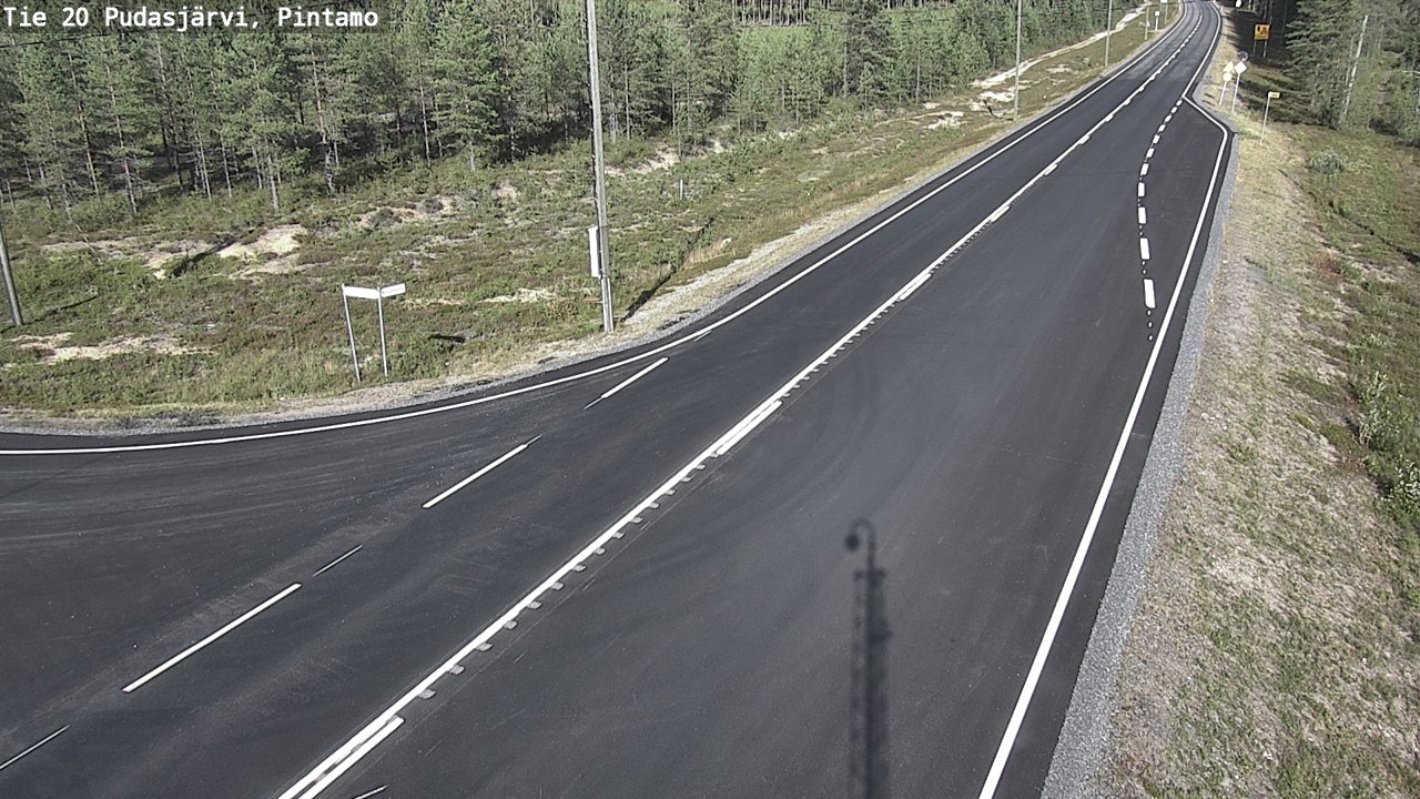 Kelikamerat Kuva Tie 20 Pudasjärvi, Pintamo, Pudasjärvi, Pohjois-Pohjanmaa