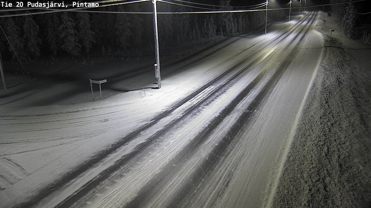 Kelikamerat Kuva Tie 20 Pudasjärvi, Pintamo, Pudasjärvi, Pohjois-Pohjanmaa