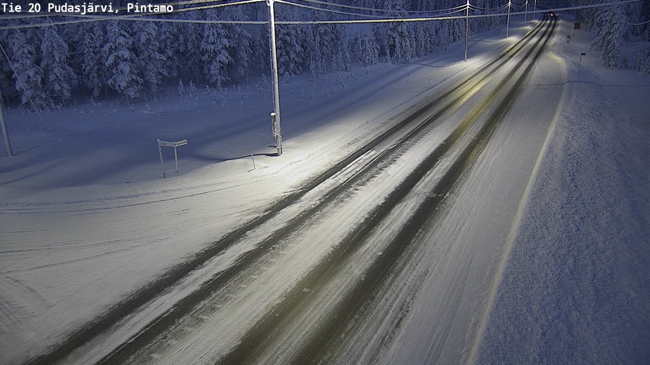 Kelikamerat Kuva Tie 20 Pudasjärvi, Pintamo, Pudasjärvi, Pohjois-Pohjanmaa