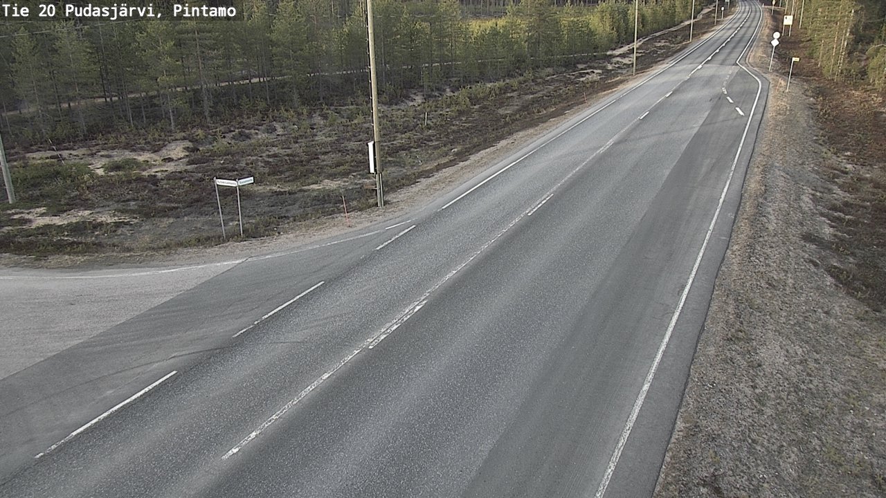 Kelikamerat Kuva Tie 20 Pudasjärvi, Pintamo, Pudasjärvi, Pohjois-Pohjanmaa