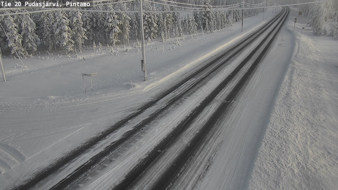 Kelikamerat Kuva Tie 20 Pudasjärvi, Pintamo, Pudasjärvi, Pohjois-Pohjanmaa
