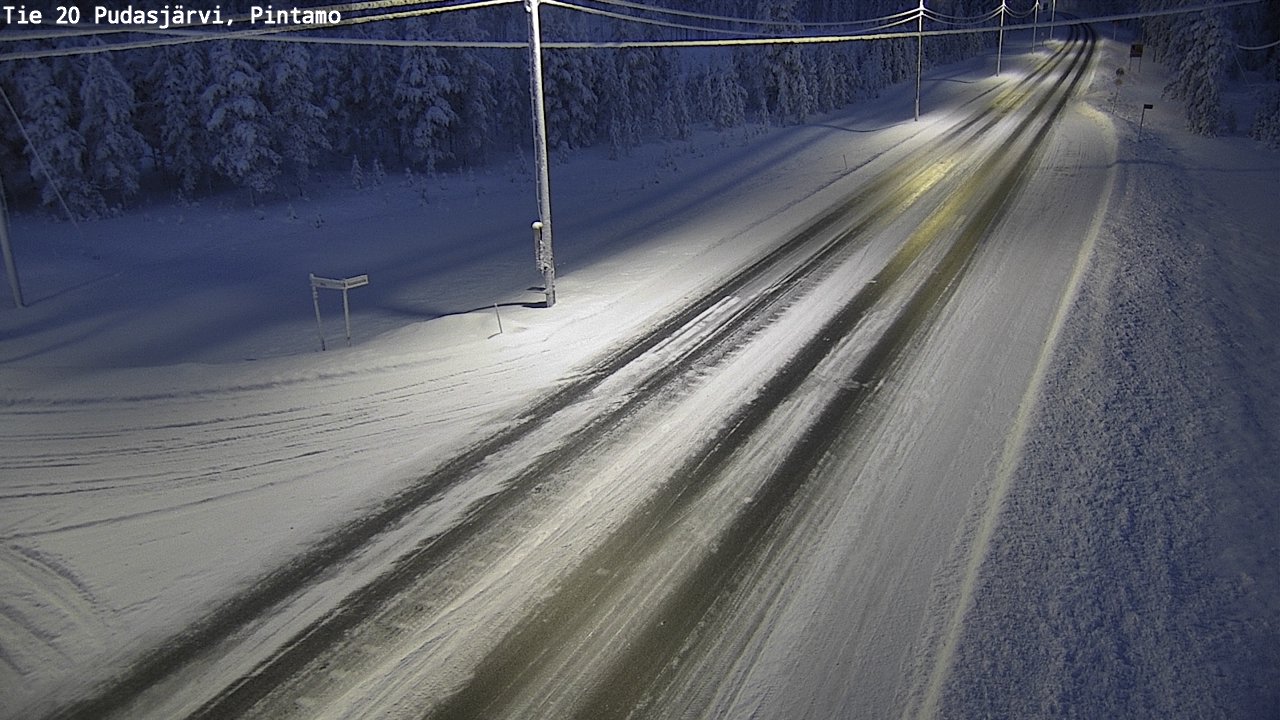 Kelikamerat Kuva Tie 20 Pudasjärvi, Pintamo, Pudasjärvi, Pohjois-Pohjanmaa