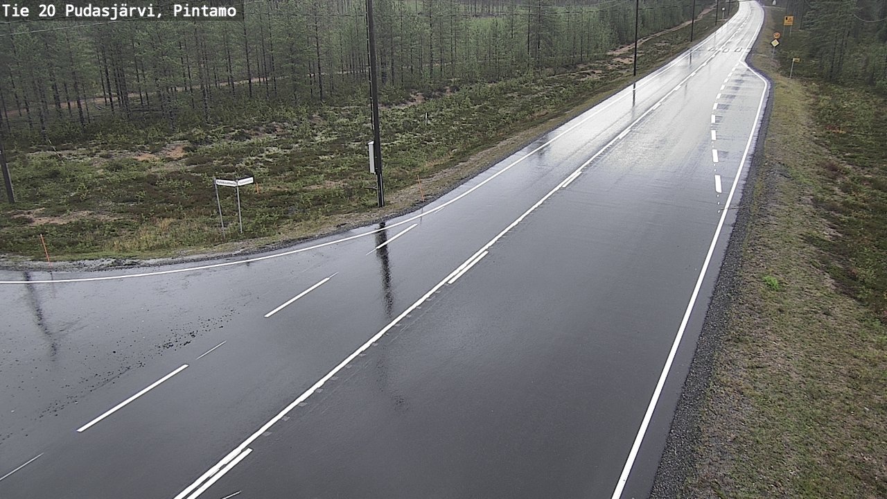 Kelikamerat Kuva Tie 20 Pudasjärvi, Pintamo, Pudasjärvi, Pohjois-Pohjanmaa