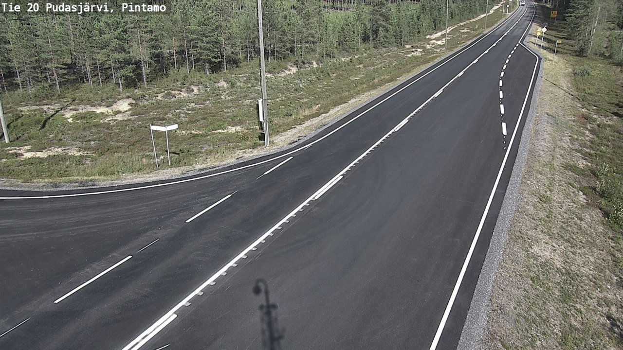 Kelikamerat Kuva Tie 20 Pudasjärvi, Pintamo, Pudasjärvi, Pohjois-Pohjanmaa