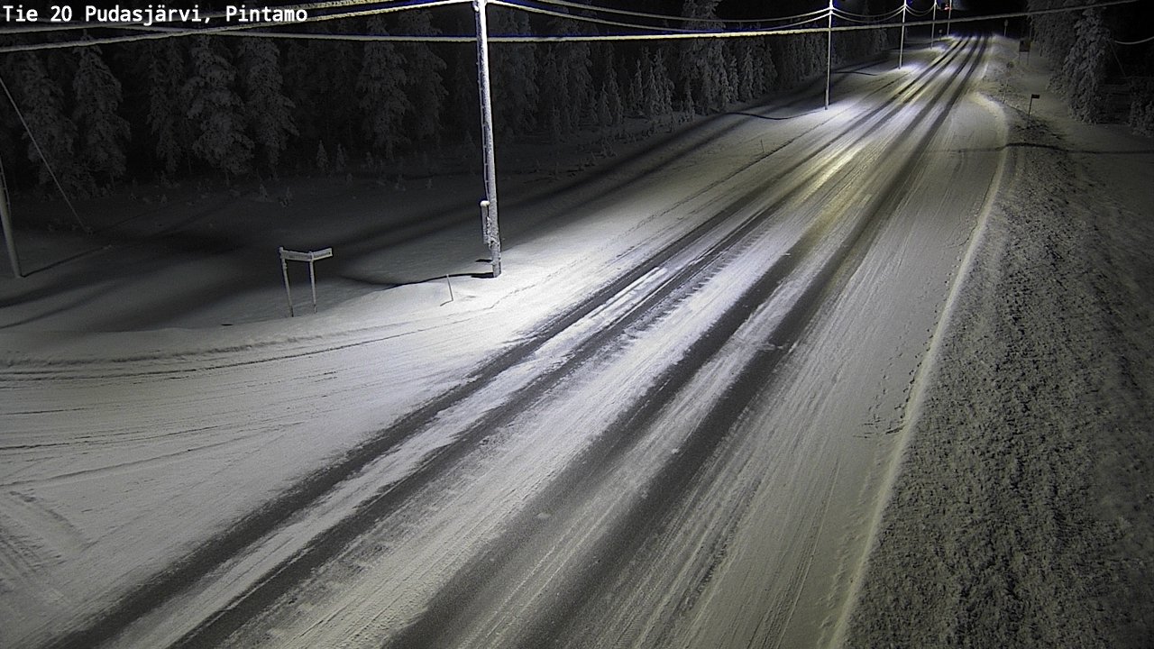 Kelikamerat Kuva Tie 20 Pudasjärvi, Pintamo, Pudasjärvi, Pohjois-Pohjanmaa