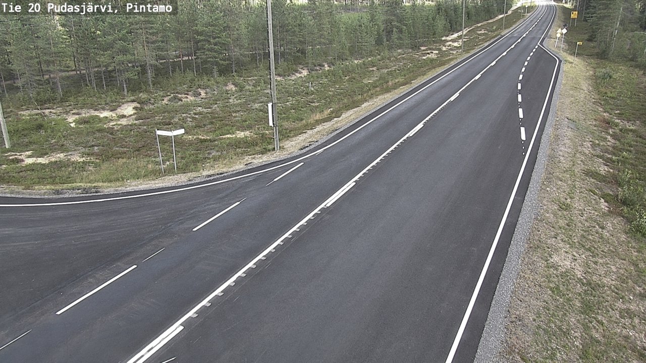 Kelikamerat Kuva Tie 20 Pudasjärvi, Pintamo, Pudasjärvi, Pohjois-Pohjanmaa
