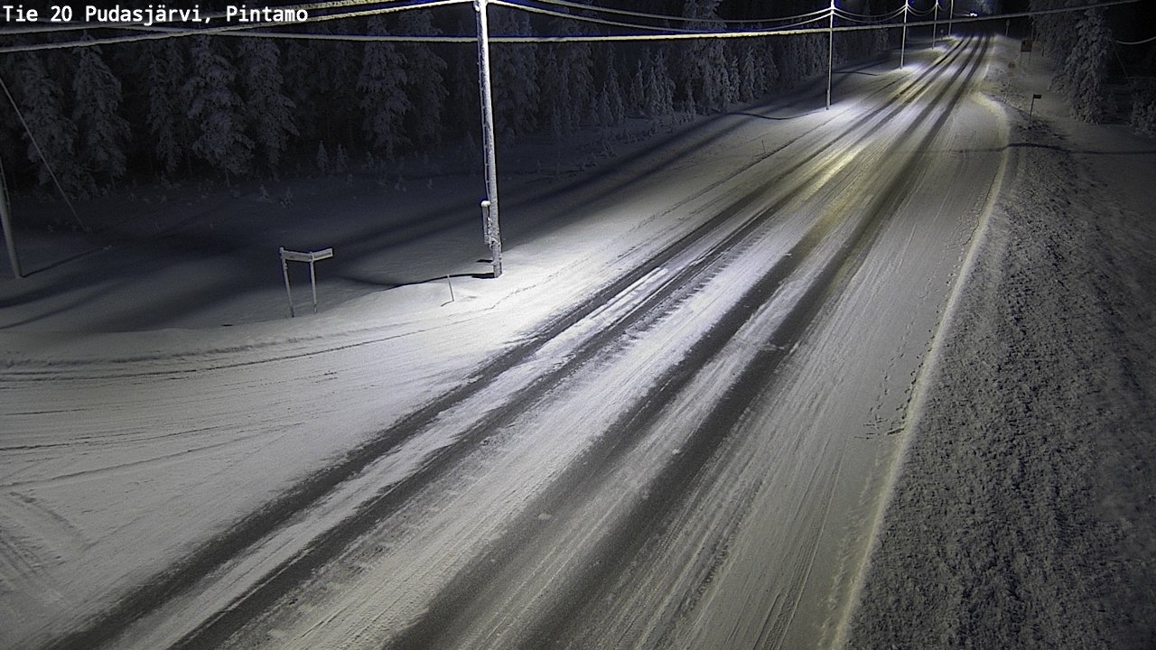 Kelikamerat Kuva Tie 20 Pudasjärvi, Pintamo, Pudasjärvi, Pohjois-Pohjanmaa