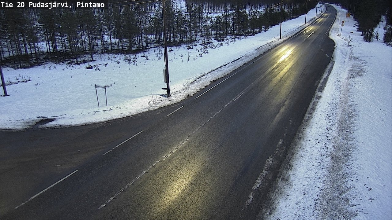 Kelikamerat Kuva Tie 20 Pudasjärvi, Pintamo, Pudasjärvi, Pohjois-Pohjanmaa